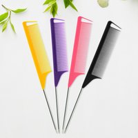 4 Candy Colors Hair Styling Pointy Tail Comb Set Anti-static Comb for Wig, Partition, Braid, Hair Dye, and Highlights Hair Tools