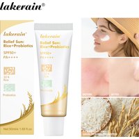 Lakerain SPF50+ Rice+Probiotics Sunscreen Skin Protection Refreshing Makeup Sunscreen Cream UV Resistance Facial Sunscreen New