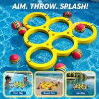 EVA Foam Throwing Ring Floating Play Loop Strong Buoyancy Water Game Toy Soft Foam Ball Sleeve Swim Accessory Fun Pool Play
