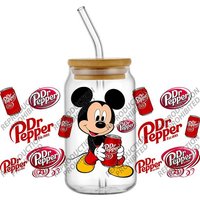 New Popular Alani Nu Dr Pepper Sodas Drinks 16oz UV DTF 3D Transfer Sticker Decals For Glass Can Cup Craft DIY Gift Creative