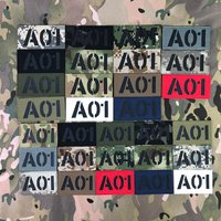 Custom Laser Cutting IR IFF Infrared Reflection Patch Radio Call Sign Name Tapes Black Letters image 4