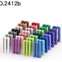 20pcsMOC Parts 2412 Tile Special 1 x 2 Grille Compatible Bricks DIY Assmble Building Blocks Particle Kid Puzzle Brain Toy Gift