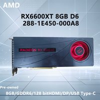 RX6600XT 8GB D6 288-1E450-000A8 GPU 8GB GDDR6 128-bit graphics card support PCI-E 4.0 HDMI DP 8 pin Computer or office