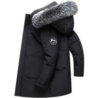 Outdoor Hiking Camping in Winter Windproof Warm Casual Fur Collar Feather Jacket Comfortable Versatile Warm Down Jacket