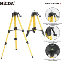 HILDA trépied de niveau Laser 1.2M/1.5M 5/8 pouces hauteur réglable trépied en feralliine épaisse Base de support de niveau Laser pour auto-nivelant