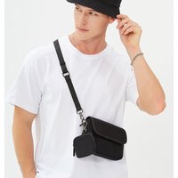 Men's Trendy Fashion Crossbody Small Phone Bag Portable Shoulder Purse Youth Style Oxford Cloth Casual Waterproof Postman Bag