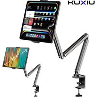 KUXIU Aluminum Alloy Tablet Stand,Adjustable Arm Holder For Portable Monitor 7-15.6'' For iPad 10/9th, iPad 13/12.9/11''Series