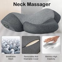 New Electric Neck Massager Pillow Cervical Stretcher Heating Vibration Massage Back Traction Orthopedic Sleeping Pillows Support