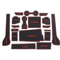 for ISUZU D-MAX 2021 - 2024 PVC Anti-Slip Gate Slot Cup Mat Non-Slip Door Groove Pad Car Interior Accessories