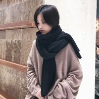 Luxury Brand Cashmere Women Scarf Solid Winter Warm Shawls Pashmina Soft Scarves Long Thicken Blanket Female Bandana Foulard