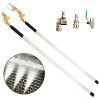 Radiator Cleaning Tool 4500 PSI Radiator Flush Cleaner Stainless Steel 1/4 Quick Connector High-pressure Car Washer Systems