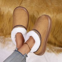 Fluffy Women's Slippers Home Casual Plush Ankle Boots Female Winter Fuzzy Fur Luxury Designer Plarform Shoes Girl Indoor Outdoor