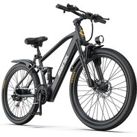 AliExpress NONE Aairsk GT900 Adult Electric Bike 250W Brushless Motor, 36V 13AH Lithium Battery, Dual Suspension System Mountain Electric Bicycle , 21-Speed, 26Inch Tires City Commuter All-Terrain E-bike