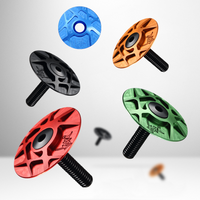 RYET-Capuchon supérieur en aluminium super léger, capuchon supérieur, capuchon supérieur usiné CNC, capuchons de tige de 2,2, pièces de vélo, casque 7075 avant, 5g
