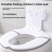 New portable foldable toilet seat suitable for male and female infants, splash proof and cute toilet seat cushion ring