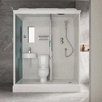 Acrylic integrated integrated bathroom shower room dry and wet separation