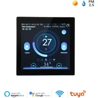 Tuya WiFi Smart Thermostat with CO2 and Humidity Sensor Temperature Controller Work for Electric Floor Heating Water/Gas Boiler