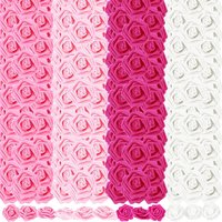 10/20/50Pcs Rose Artificial Flowers Head 7cm PE Foam Fake Flower Wedding Decorations for Home Room Decor Birthday Party Supplies