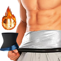 Mens Sauna Abdomen Reducer Sauna Suits Shaper Fitness Sweat Trimmer Belt Workout Waist Trainer Belly Slimming Wrap Bands Corset