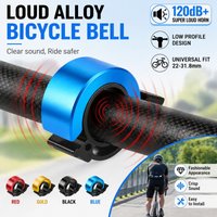 1 Pcs Super Loud Bicycle Bell Hidden Low Profile Bike Horn Crisp Sound Cycling Alarm Accessories for 22-31.8mm MTB Road Bike