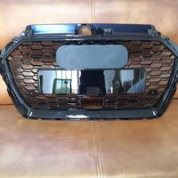 Pour RS3 Style avant Sport nid d'abeille capot gril noir brillant pour Audi A3 S3 Sline 8V 2017-2019 accessoires de style de voiture