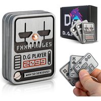Fidget Slider Poker QKA Alloy EDC Decompression Toy Metal Three-Layer Push Card Mechanical Fidget Spinner Stress Relief Toys
