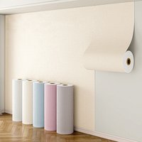 50cmX2.8m/10m Linen Self-adhesive PVC Solid Color 3D Foam Thickened Waterproof Background Wall home decor Wallpaper Wall Sticker