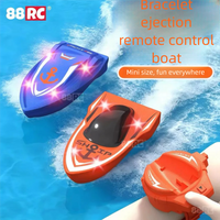 A portable catapult boat that can be controlled via a smartwatch, is designed for indoor use, and is USB rechargeable. The contr