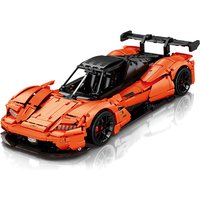 1:8 Supercar Orange GTR Model Building Blocks Set Sports Car Construction Toys for Adults Christmas Gifts