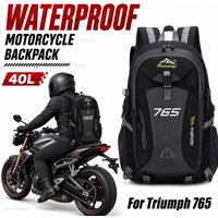 For Triumph Street Triple 765 RS /S/R 675 daytona Trident 660 Motorcycle Backpack 40L Waterproof Travel Backpack Outdoor Hiking