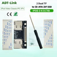 Dual TF To CE ZIF Adapter Dual 2 TF SSD Card Converter for IPod Gen 3 4 5 6 7 Video iPod Classic Industrial PC Games IPC IPV NAS