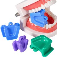 2pcs Dental Occlusal Pad Mouth Prop Rubber Silicone Bite Blocks Intraoral Supporting Device Lip Retractor Oral Hygiene Care Tool