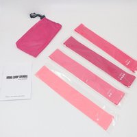 4Pcs Stretching Rope Pink Gradient Yoga Resistance Band Fitness Circle