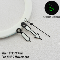 For NH35 Hands Parts C3 Green Luminous Multi Color Suitable For NH34 Automatic Movement Watches Pointer Replaceable Accessories