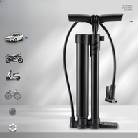 AliExpress MEROCA Bicycle Pump Portable Dual Tube High-pressure Quick-fill Inflation Blast Pump With Pressure Gauge Bike Pumps Accessories