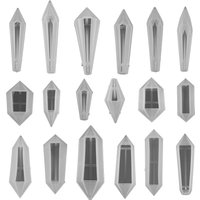 Moules en résine époxy pour pendule en cristal, 1 pièce, pour pendentif de collier, résine UV, moule en Silicone Transparent pour outil de fabrication de bijoux