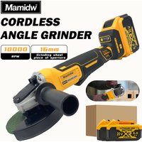 Angle Grinder 125/100MM Brushless Maglev Metal Cutting Charging Angle Grinder 4-1/2 inches with Recoil Brake for Dewalt Battery