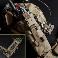 Tactical Radio Pocket for PRC152 / 148 Drop-down Radios Outdoor MOLLE Pouches for Hunting Vest Plate Carrier Walkie-Talkie Bag