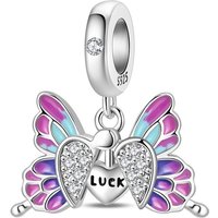925 Sterling Silver Love Opening Butterfly Charms Pendant Fit 3mm Original Bracelet DIY Women Exquisite Engagement Jewelry Gifts