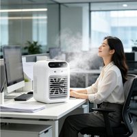 Portable 3-in-1 Air Conditioner Fan, Mini Air Cooler & Humidifier for Home Office