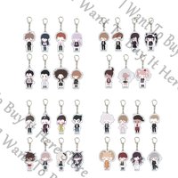 Anime Danganronpa Togami Byakuya Kazuichi Souda Hinata Hajime Naegi Makoto Nagito Komaeda Cosplay Acrylic Keychain Keyring Gift