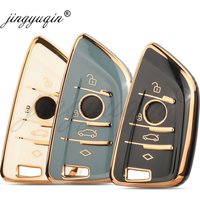 jingyuqin TPU Car Key Case Full Cover Fob For BMW X1 X3 X5 X6 Series 1 2 5 7 F15 F16 E53 E70 E39 F10 F30 G30 2023 Accessories