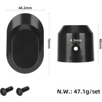 Original 1 Pair Front Fork Decorative Cover With Reflector Base For Xiaomi 5/5 Pro Electric Scooter Accessories Parts