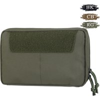 Two-Way Zipper ARC Pouch Nylon GP Admin Pouch MOLLE-Compatible for Plate Carrier Multi-Purpose Hunting Airsoft Accessories