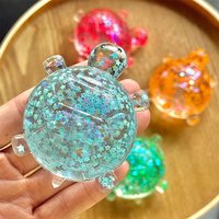Stress-relieving Toy Turtle TPR Stress Relief Squeeze Ball, 7cm Portable Cute Sea Turtle Toy for Anxiety Focus, Multicolor