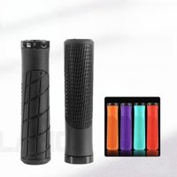 Bicycle Handlebar Grips Mountain MTB Rubber Bike Grip Non-slip Cuffs Shock Absorption Bike Handle Lock-on Cover Cycling Part