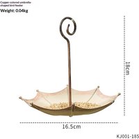 Heavy Duty Hanging Iron Bird Feeder with Large Tray for Garden Outdoors
