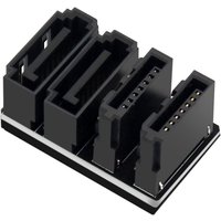 Double SATA 7Pin Female to 7Pin Male 90 180 Angled Turning Connector Power Adapter Elbow Head Mainboard Converter PC Space Test