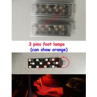 3 Pins foot lamp Orange Blue Ambient light For BMW 1 2 Series 3 Series 4 series 5 Series F30 F32 F36 F10 F11 F18