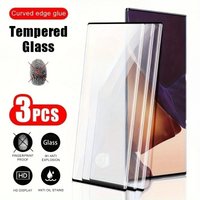 3Pcs Full Cover Tempered Glass for Samsung Galaxy S25 Edge S24 S23 Ultra S22 S21 S20 Plus Note 20 10 HD Clear Screen Protector